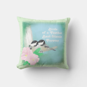 Birds of a Feather Best Friends Forever Throw Pill Cushion