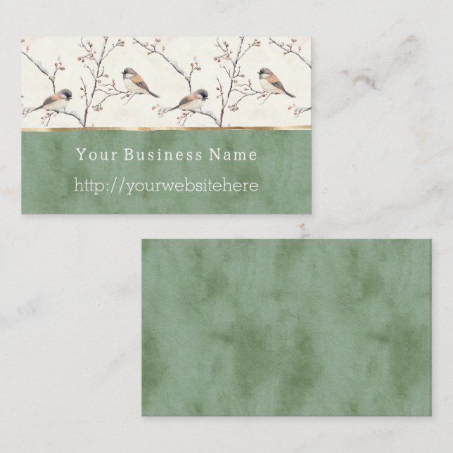 Birds of A Feather Business name website Card (Front/Back)