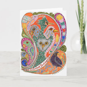 Birds of a feather notecard