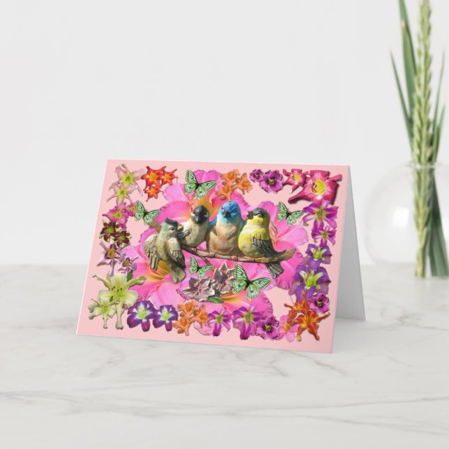 Birds Of A Feather Thank You Card (Front)