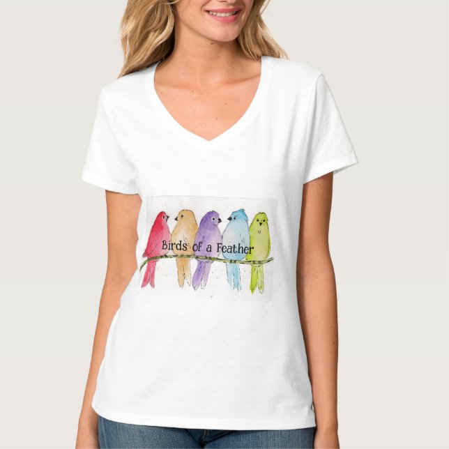 Birds of a Feather womans tee (Front)