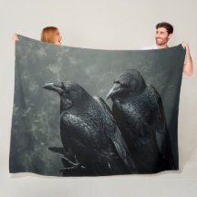 Birds of Feather Pair of  Crows, Ravens