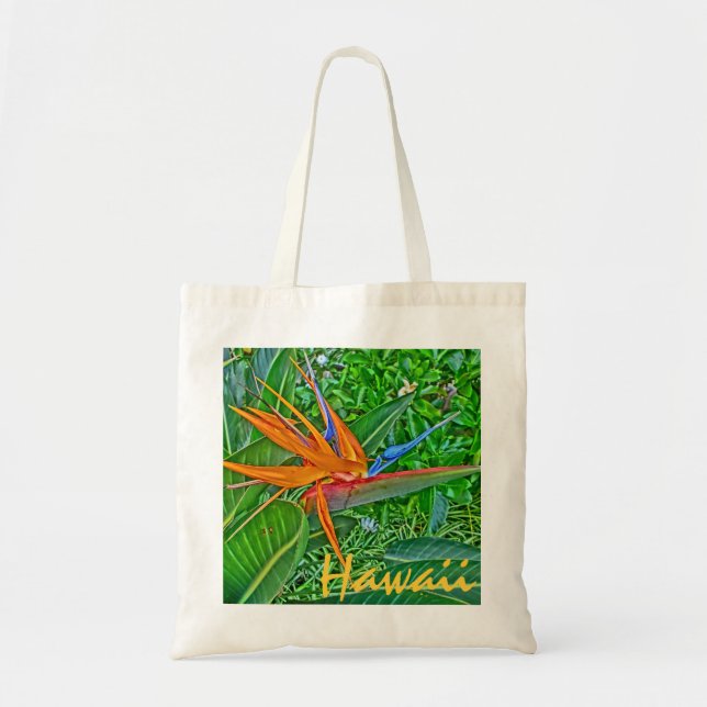 Birds of Paradise bright flower Hawaii bag (Front)