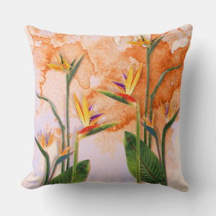 Birds of Paradise in Bloom Cushion