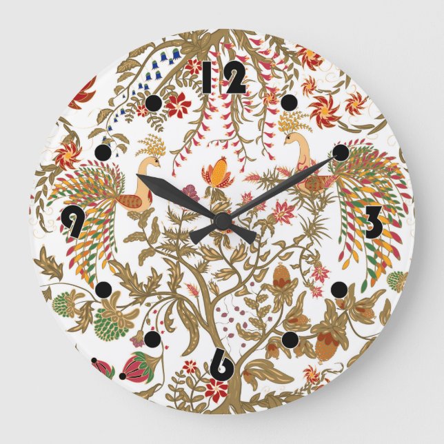 Birds of Paradise Large Clock (Front)