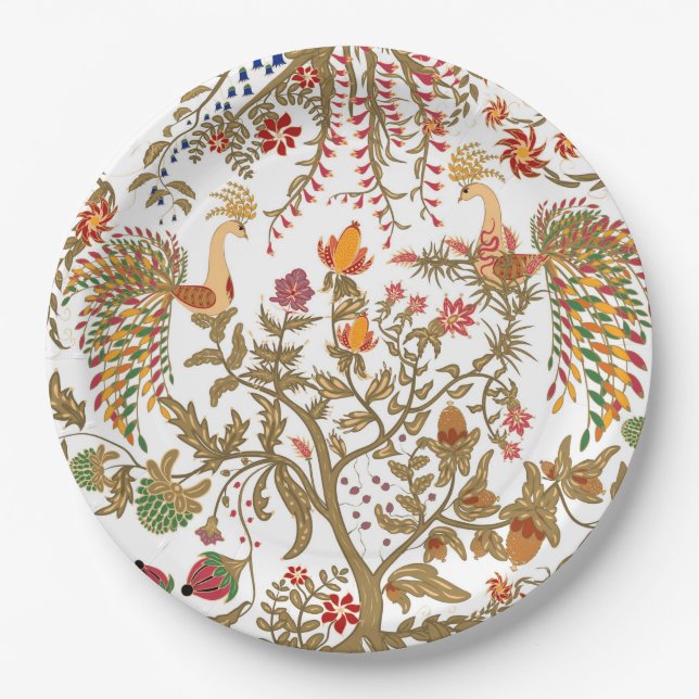 Birds of Paradise Paper Plate (Front)