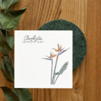 Birds of Paradise Wedding cocktail napkin