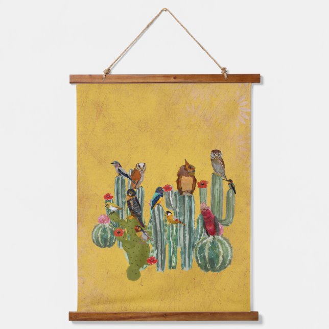 BIRDS OF THE DESERT HANGING TAPESTRY (Front)