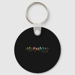 Birds On A Branch Birding Bird Watching Bird Watch Key Ring