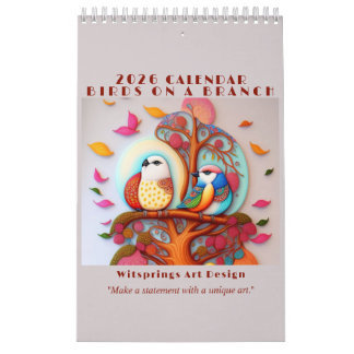 Birds On A Branch Painting Calendar