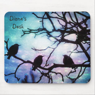 Birds on a Branch -Starlight MousePad
