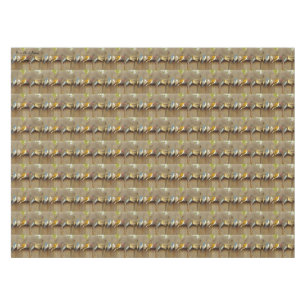 Birds On A Fence - Rustic Tablecloth