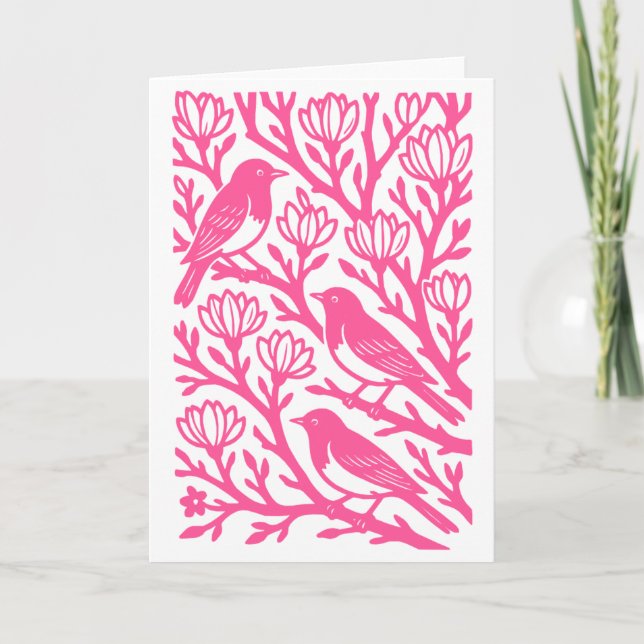 Birds on a Tree Card (Front)