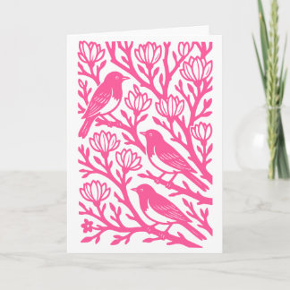 Birds on a Tree Card