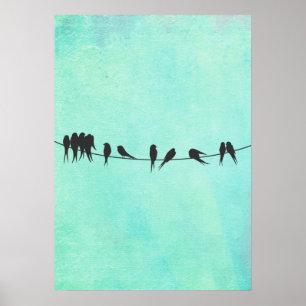 Birds On a Wire art print