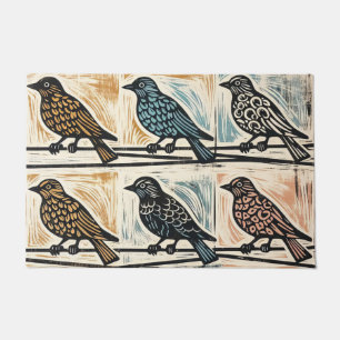 Birds On A Wire Doormat
