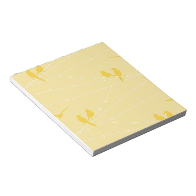 Birds on a Wire Notepad (Angled)