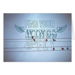 Birds on a wire, spread your wings and fly