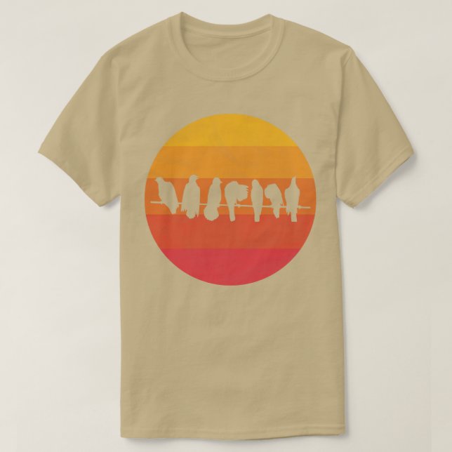 Birds on a Wire T-Shirt (Design Front)