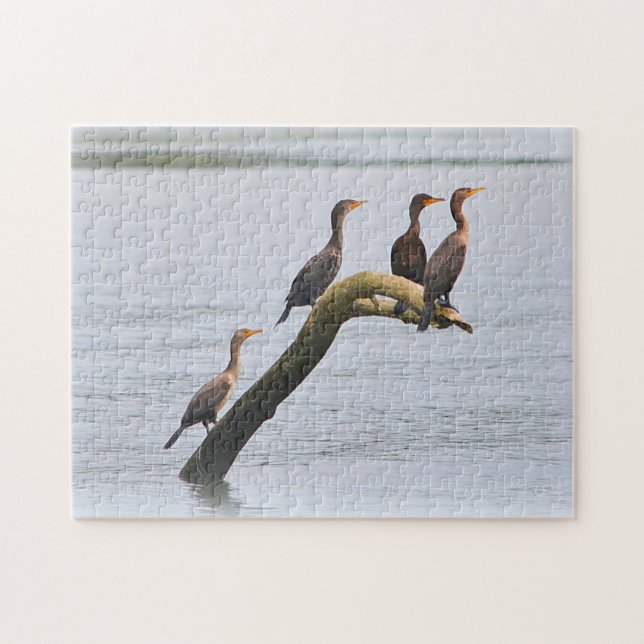Birds On Driftwood Puzzle (Horizontal)