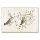 Birds on Flowering Branch Parchment Decoupage