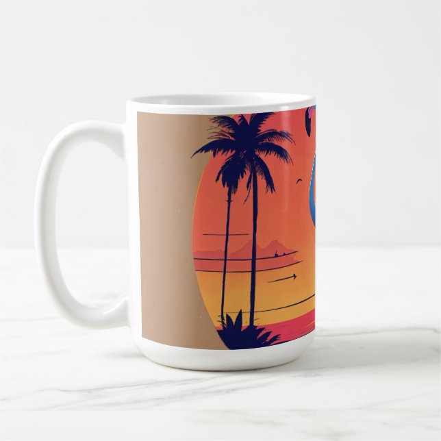 Birds on the Wire – Cartoon Flock Tee Coffee Mug (Left)