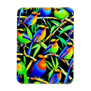 Birds On Tree Painting. Buy Now Magnet