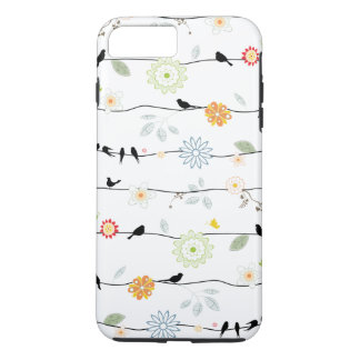 Birds on Vines with Flowers Case-Mate iPhone Case
