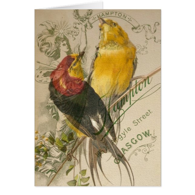 Birds on Vintage Photo Back (Front)