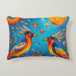 Birds ornament decorative cushion