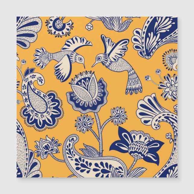Birds Paisley Flowers Vintage Pattern (Front)