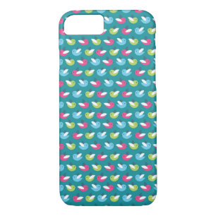 Birds pattern Blue Case-Mate iPhone Case