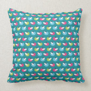 Birds pattern Blue Cushion