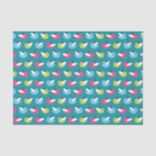 Birds pattern Blue Tissue Paper