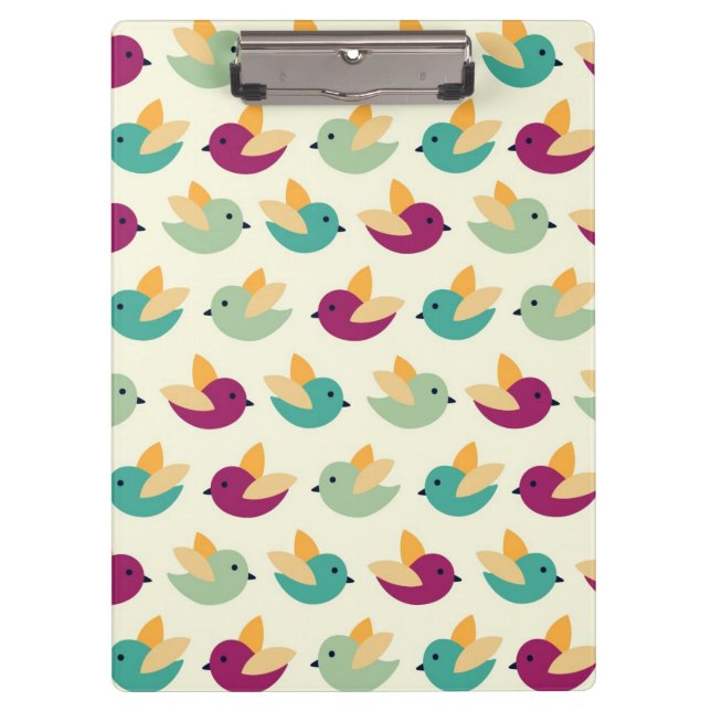 Birds pattern clipboard (Front)