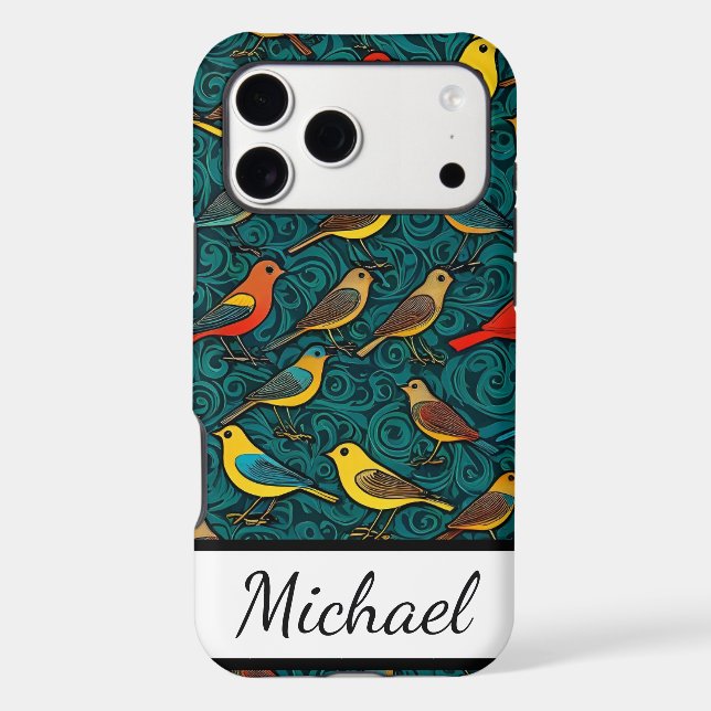Birds Pattern for Birders Bird Lovers Customise  (Back)