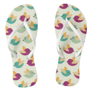 Birds pattern jandals