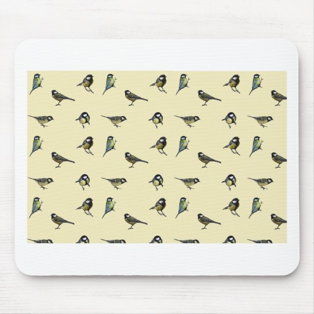 Birds pattern mouse pad (Front)