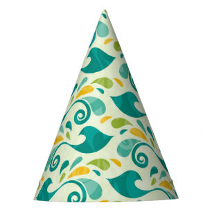 Birds pattern party hat
