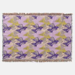 Birds Pattern Tesselation Choose colour T Blanket