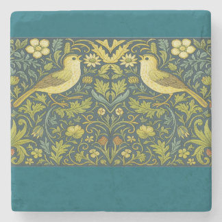Birds Pillar Candle Stone Coaster