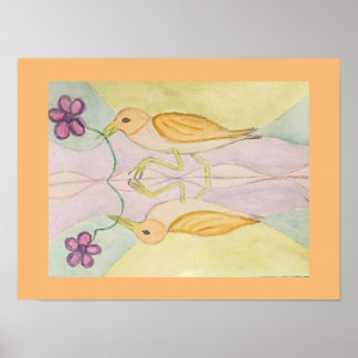 birds reflect poster