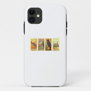 birds retro drawings Case-Mate iPhone case