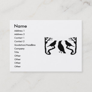 Birds Silhouette Business Cards