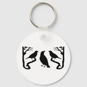 Birds Silhouette Key Ring