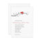 Birds Silhouettes Wedding Invitation - Red -