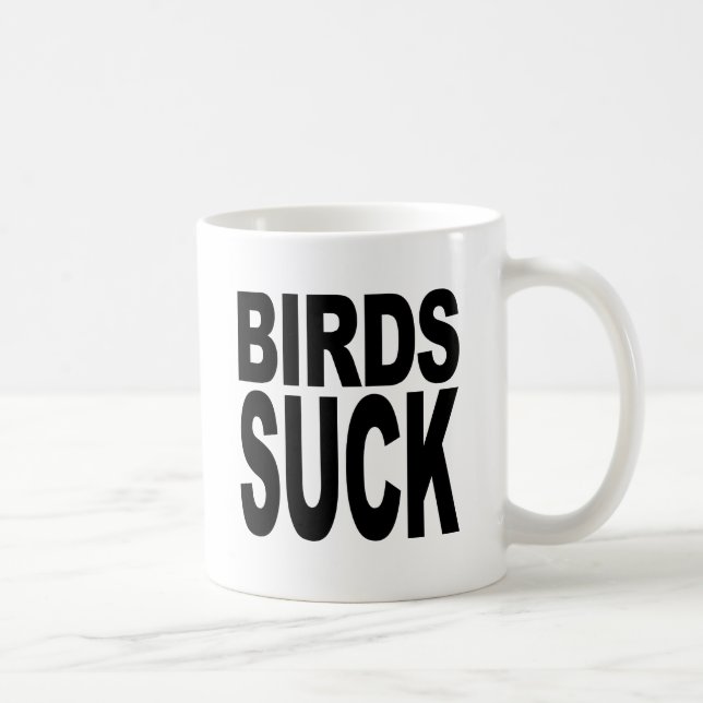 Birds Suck Coffee Mug (Right)