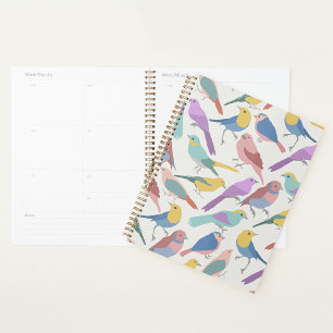 Birds Together Spiral Planner