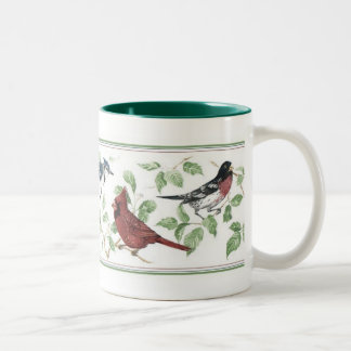 Birds Two-Tone Coffee Mug