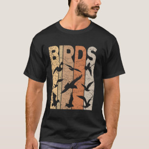 Birds Vintage Birdwatching Retro Ornithology Birdw T-Shirt